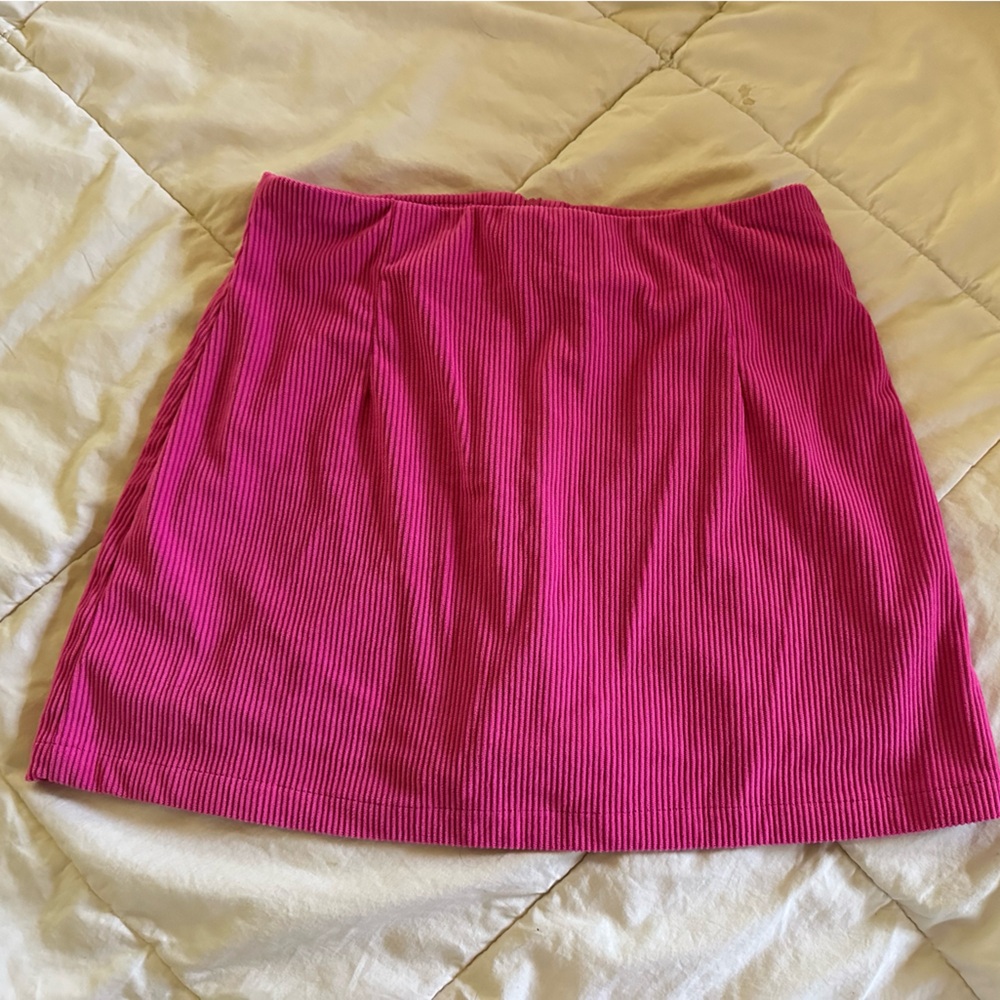Halara Pink Ribbed Women's Skort